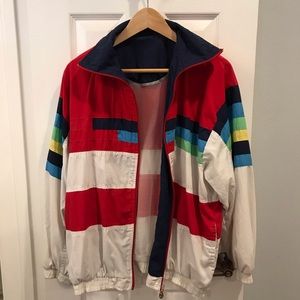 Vintage Multicolor Windbreaker Jacket